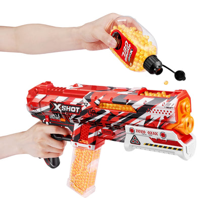XSHOT Hyper Gel Clutch mängupüstol, manuaalne, koos 5000 geelikuuliga, 14+