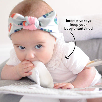 Nuby Penguin Sit-Me-Up täispuhutav iste mängualusega, 6+ kuud