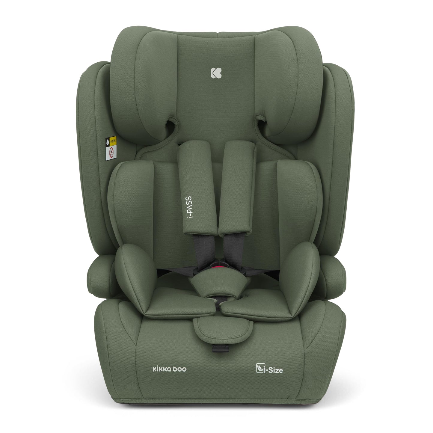 KikkaBoo i-PASS i-Size turvatool 76–150 cm (9–36 kg), Army Green
