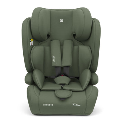 KikkaBoo i-PASS i-Size turvatool 76–150 cm (9–36 kg), Army Green