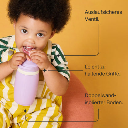 Tommee Tippee eristetty nokkamuki 266 ml, 2 kpl, vaaleanpunainen ja lila, 12+ kk