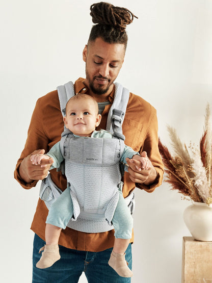 BabyBjörn kandekott Harmony 3D Mesh, hõbedane (3,2–18 kg)