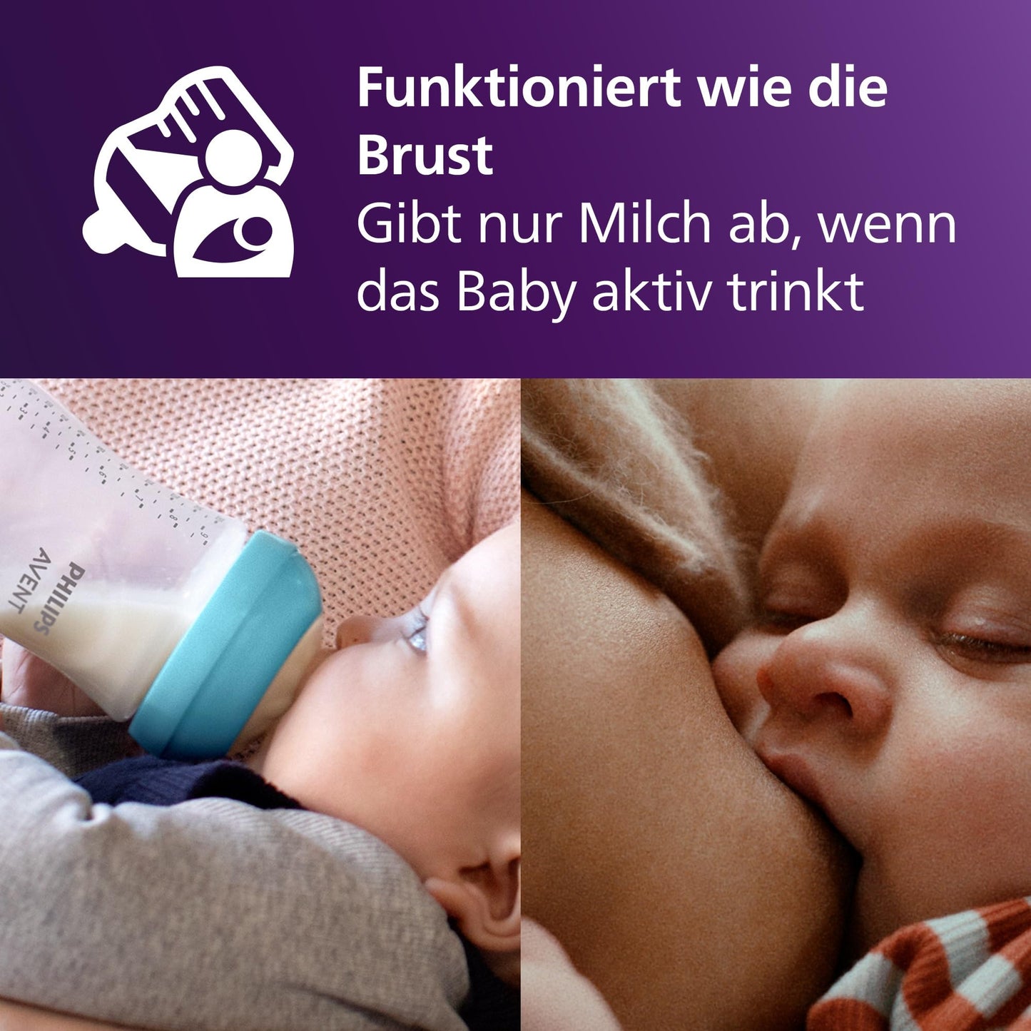 PHILIPS Avent Natural Response lutipudelite komplekt 260 ml, 3 tk, 3-6k