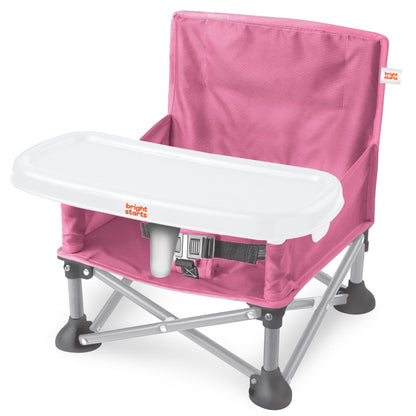 Bright Starts Pop ’N Sit kaasaskantav tool, roosa (6 kuud–3 a)