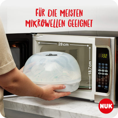 NUK Micro Express Plus mikrolaine sterilisaator lutipudelitele