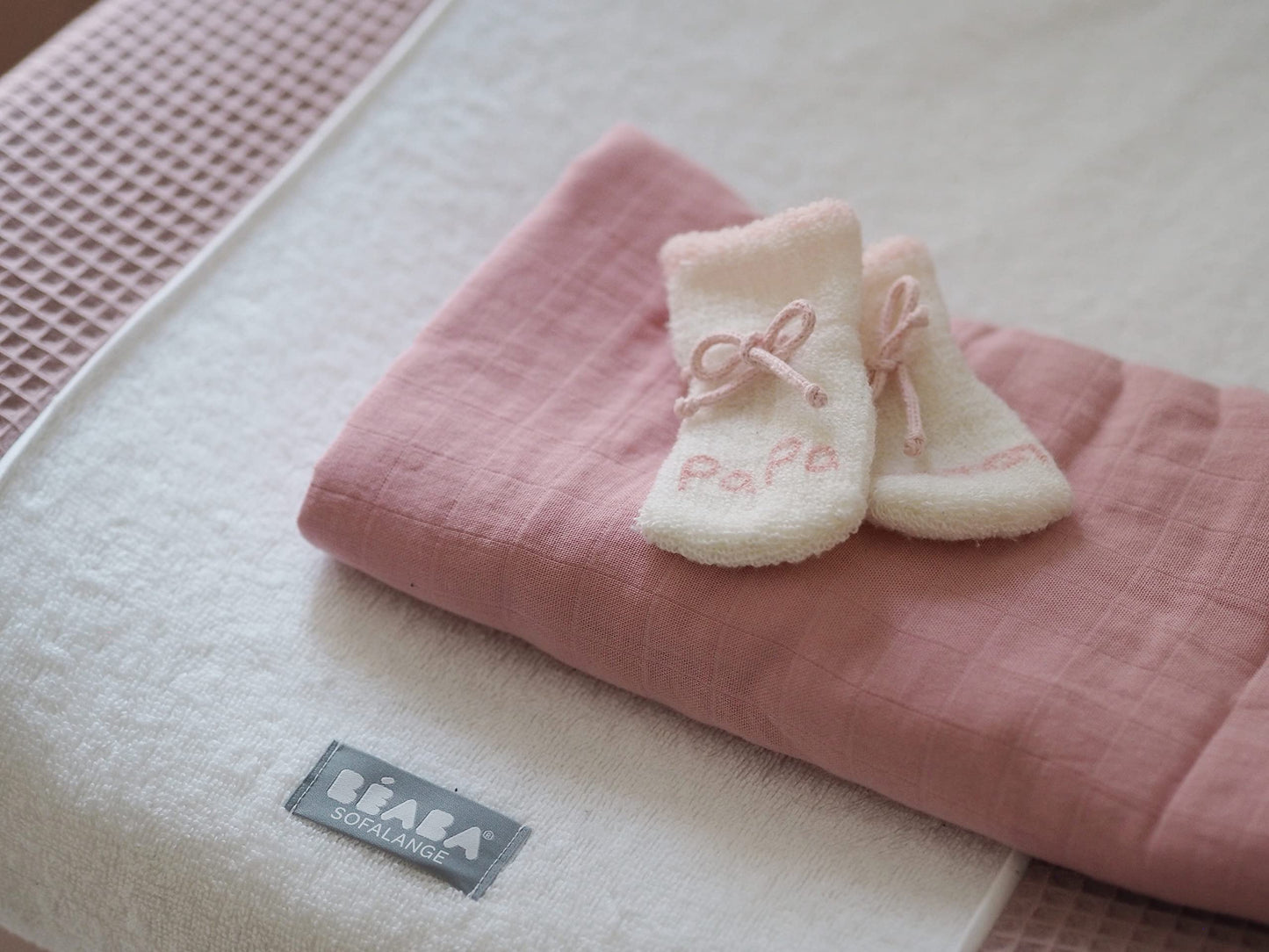 Béaba mähkimisaluse kate Sofalange Barbapapa, ecru, 100% mahepuuvill