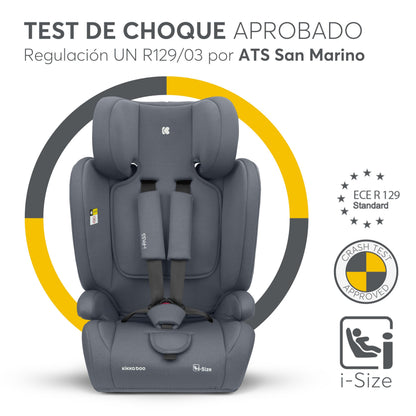 KikkaBoo i-PASS i-Size turvatool 9–36 kg (76–150 cm), hall