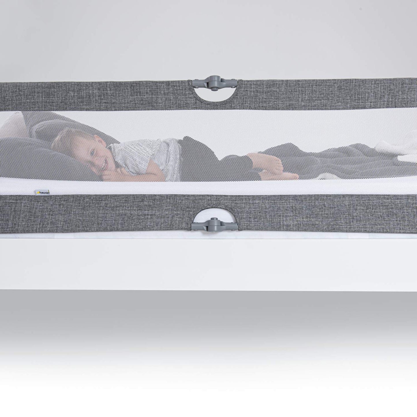 hauck Sleep N Safe Plus XL voodipiire, hall, 150 x 50 x 44 cm, 18 kuud kuni 5 aastat