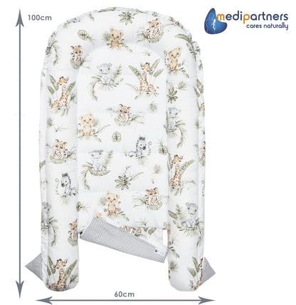 Medi Partners beebipesa komplekt 5-osaline 100 × 60 cm, Safari beež