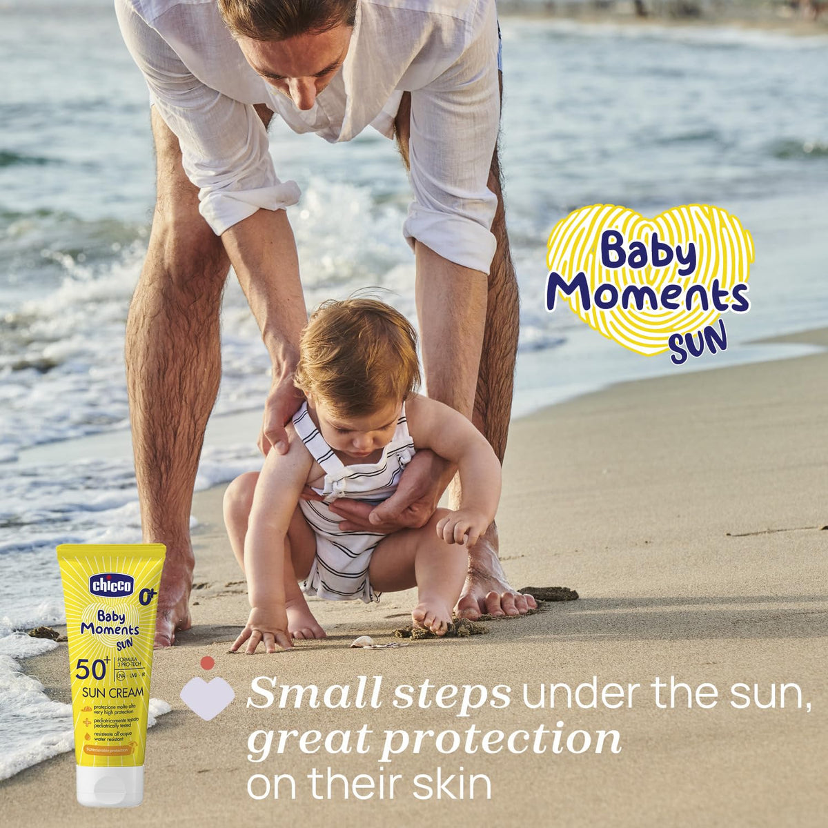 Chicco aurinkovoide lapsille SPF 50+, vedenkestävä, 75 ml