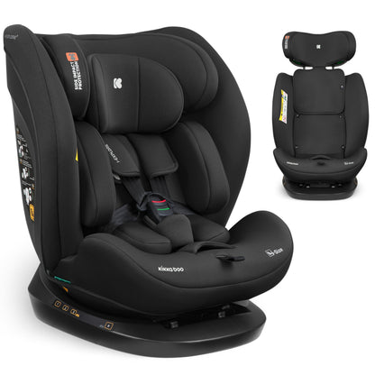 KikkaBoo i-EXPLORE 2 i-Size turvatool 40–150 cm, ilma ISOFIXita, must