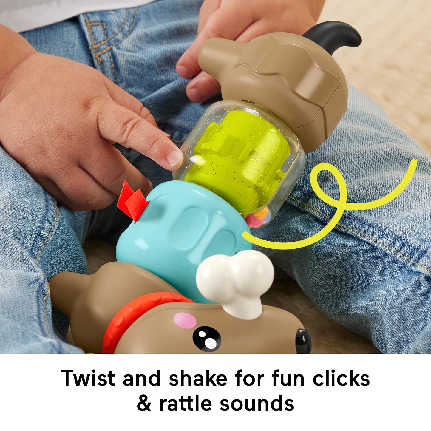 Fisher-Price FP Pets Click & Spin tegevuskoer, beebide motoorikamänguasi 6+ kuud