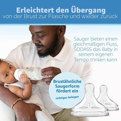 Dr. Brown's lutipudel Anti-Colic Weithals, 270 ml, 0+ kuud, Ocean, 2 tk