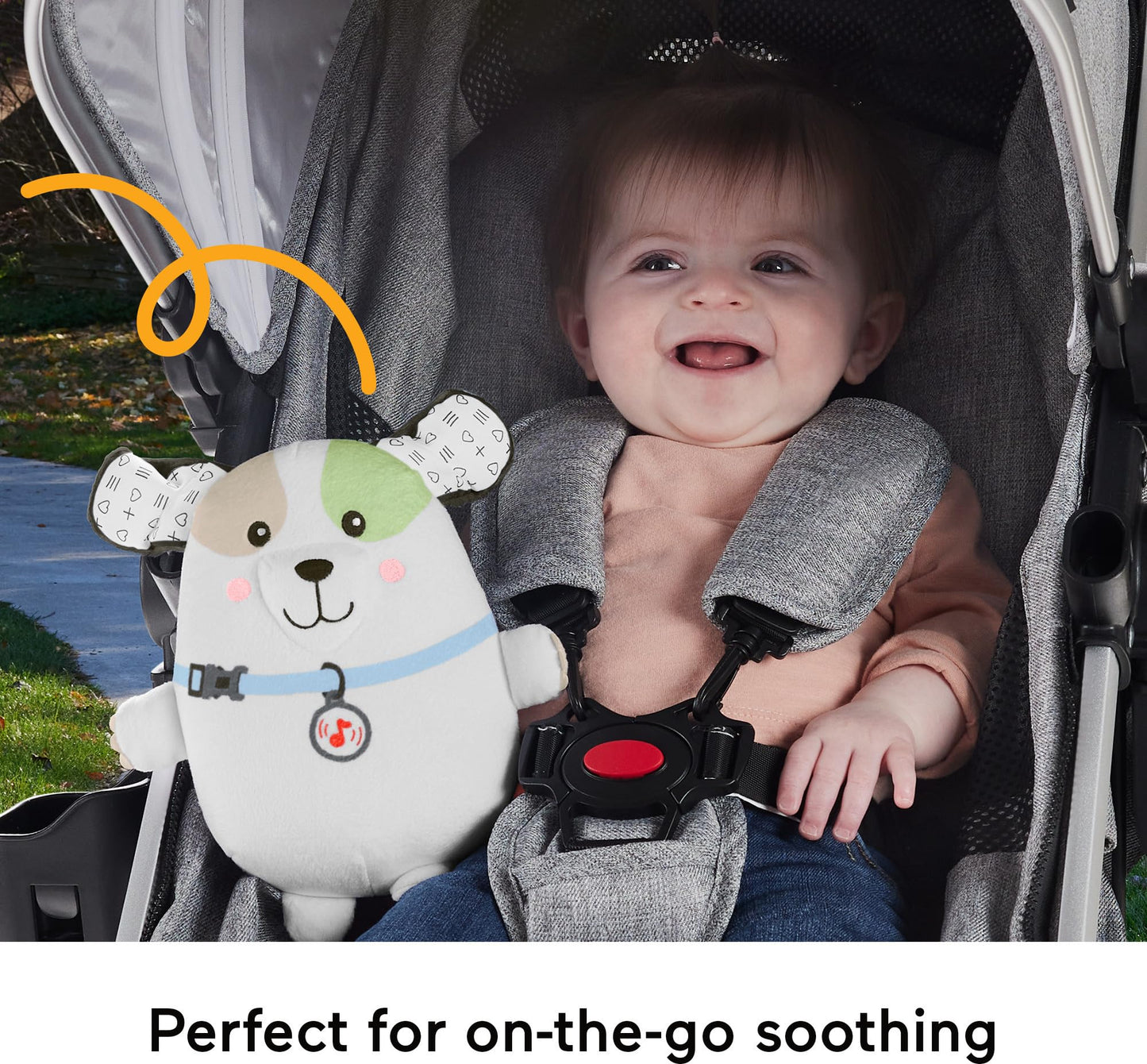 Fisher-Price Calming Vibes Puppy rahustav kaisuloom helide ja vibratsiooniga, 0+ kuud