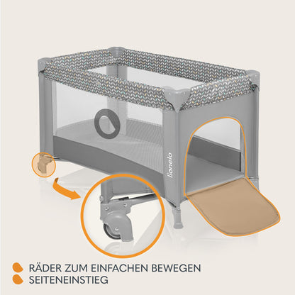 Lionelo Stefi reisivoodi beebile, hall, LockGuard, kuni 15 kg