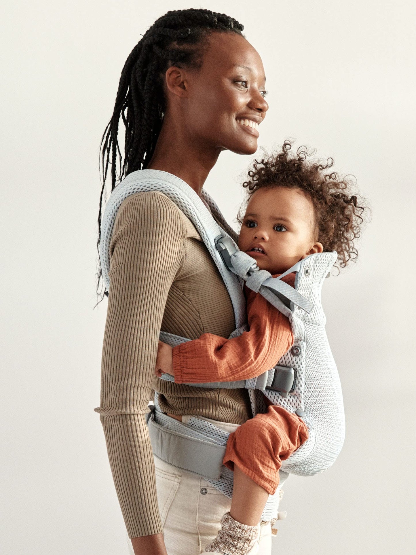 BabyBjörn kandekott Harmony 3D Mesh, hõbedane (3,2–18 kg)