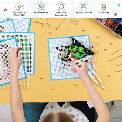 La Manuli 4500-helmeline sulamishelmeste komplekt, 22 värvi ja tarvikut, meemide ja emojide teemaline