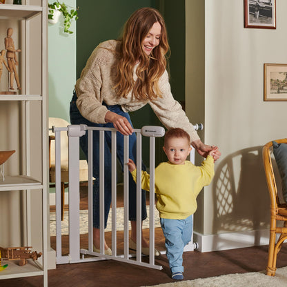 Kinderkraft LOCK&GO turvavärav, 75–103 cm, puitviimistlus
