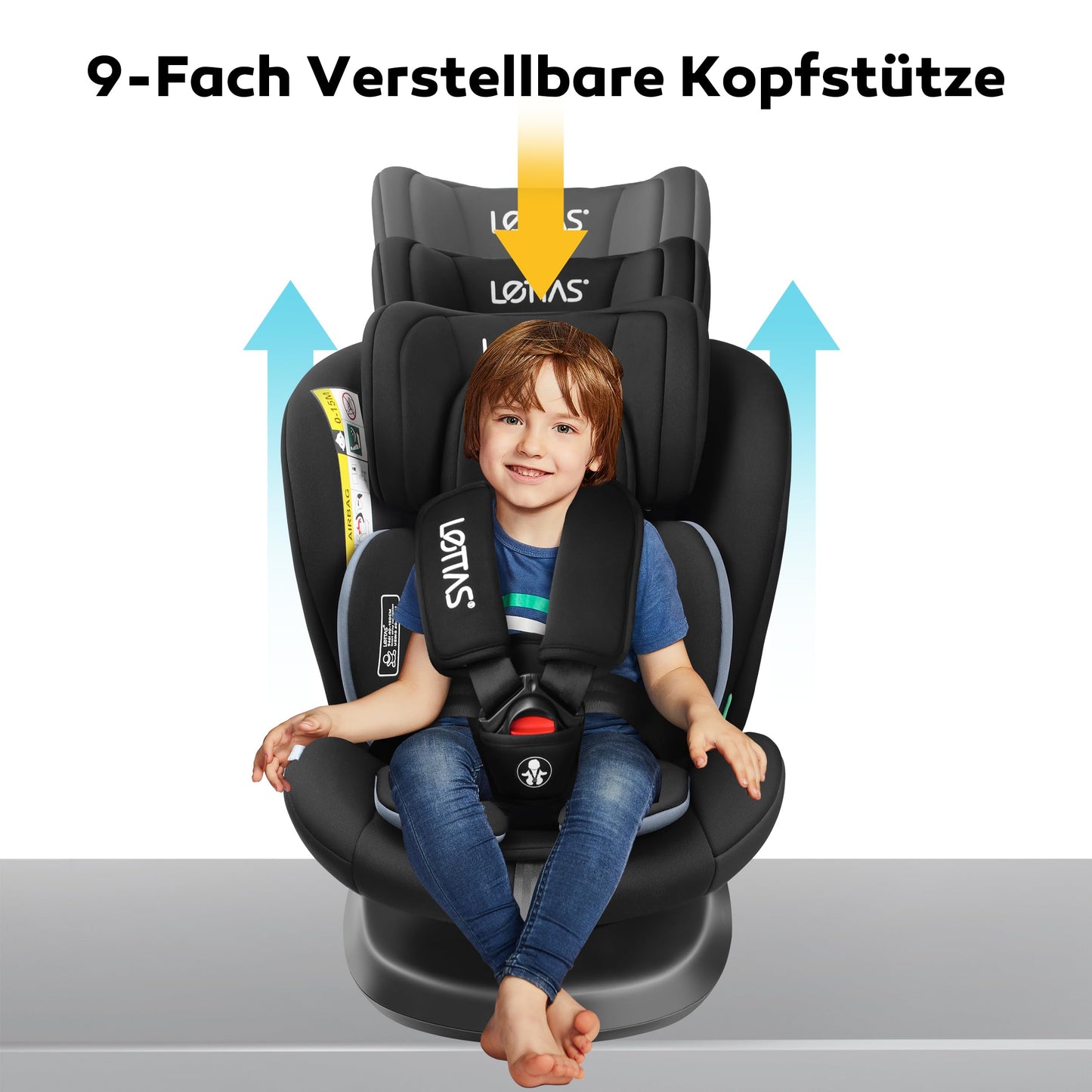 LETTAS I-Size 360° pööratav turvatool 40–150 cm (0–36 kg)