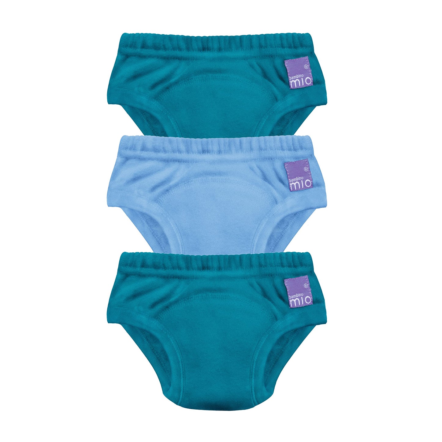 Bambino Mio potitreeningu aluspüksid 3 tk, 3–4 a, sinised