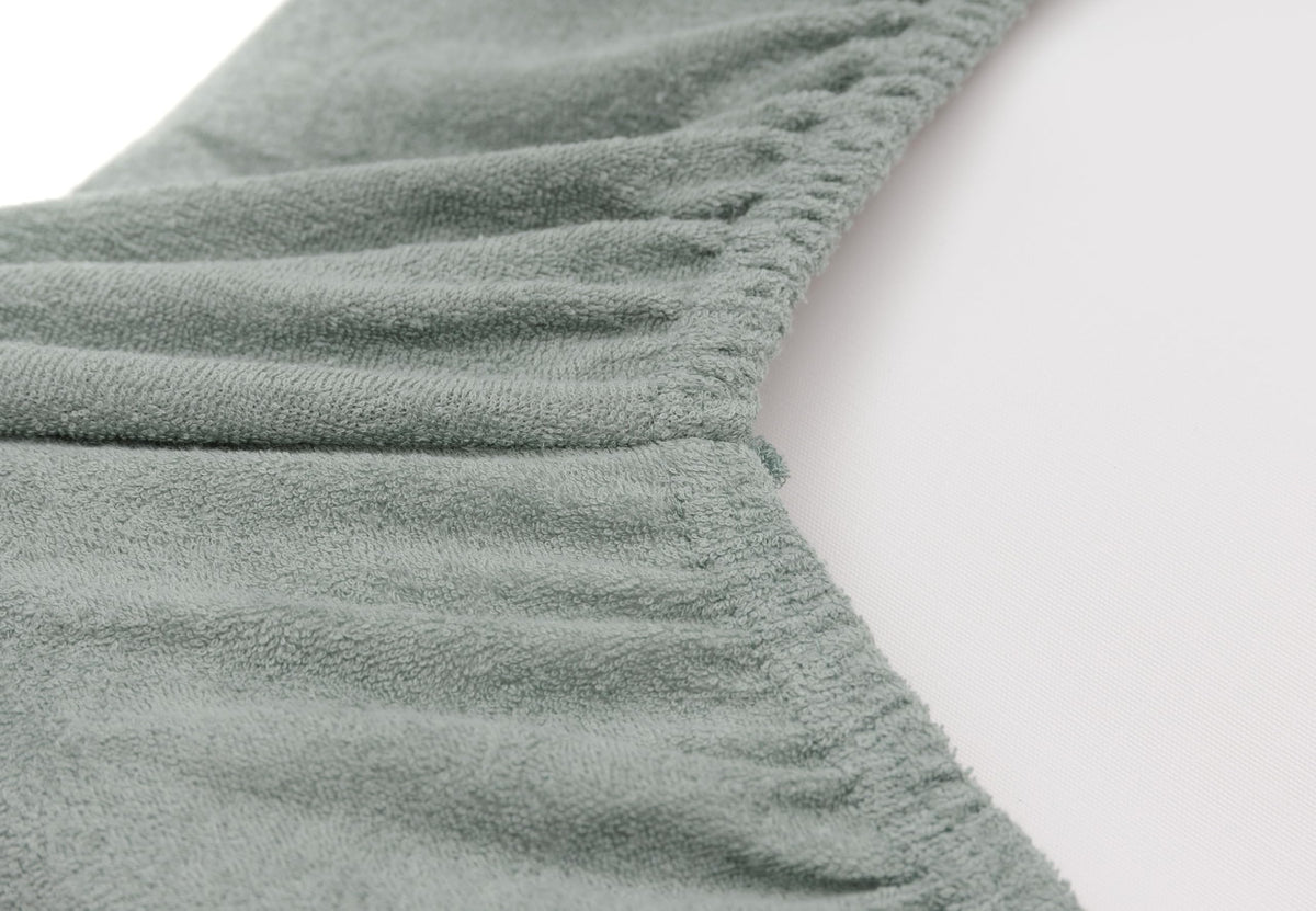 Jollein hoitoalustan päällinen froteeta 2 kpl, 50 × 70 cm, merenvihreä/norsunluu