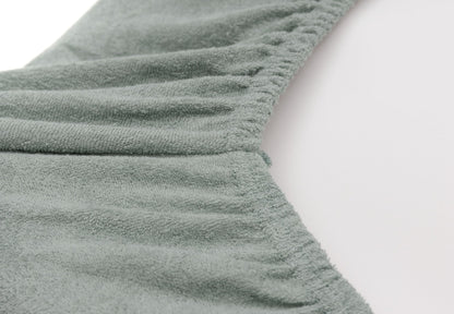 Jollein hoitoalustan päällinen froteeta 2 kpl, 50 × 70 cm, merenvihreä/norsunluu