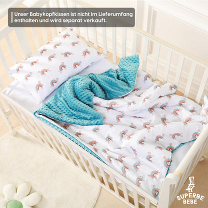SUPERBE BEBE beebitekk Turtle Rainbow 75 x 100 cm