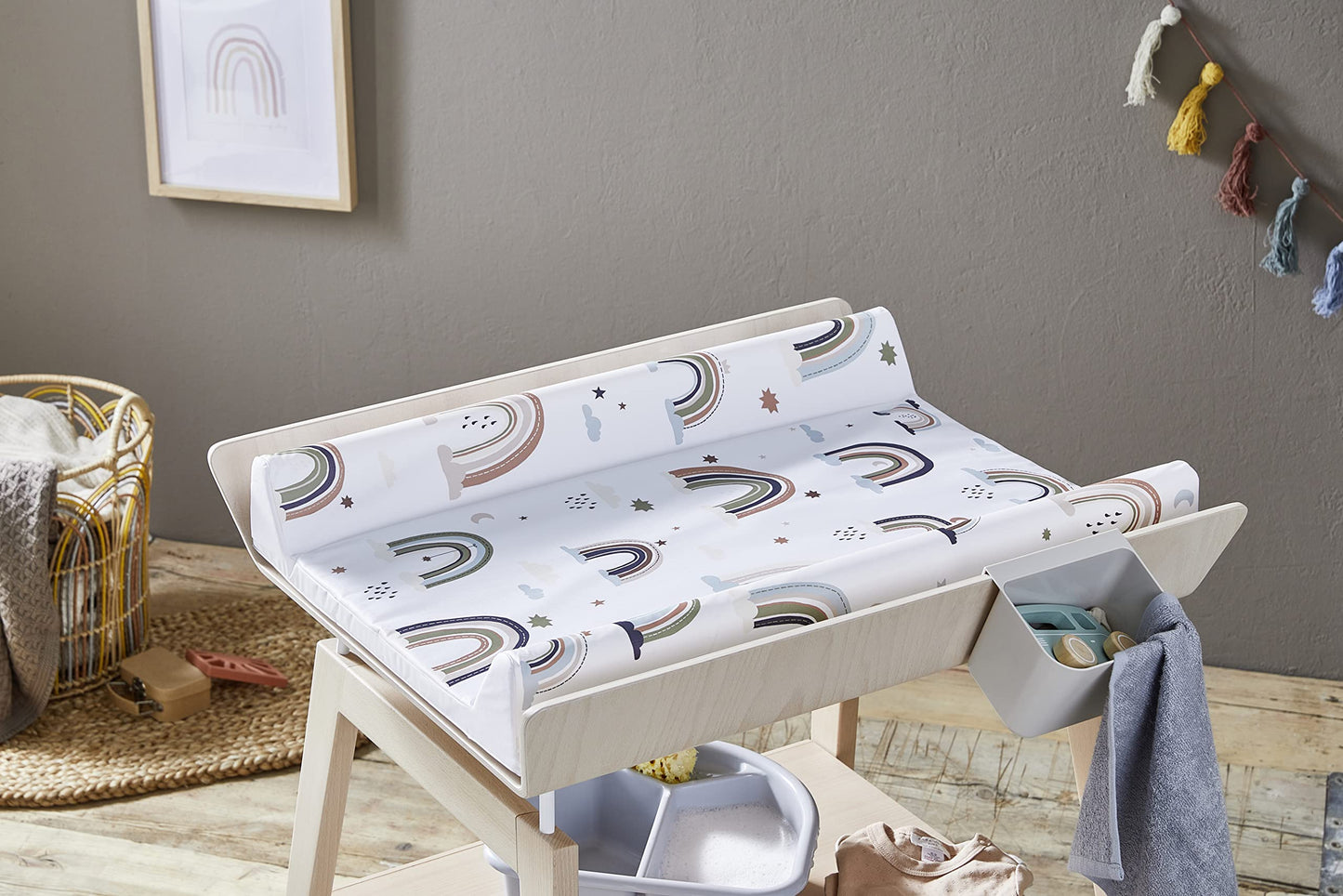 Rotho Babydesign mähkimisalus Boho Rainbow, 70 × 50 cm