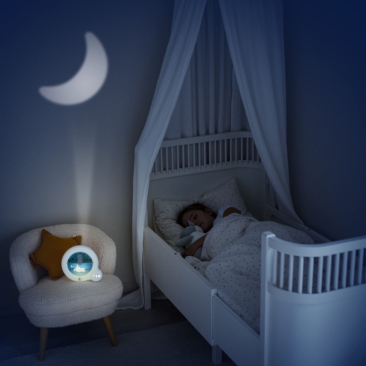 Pabobo Kid'Sleep Essential uneõpetaja ja öölamp projektoriga