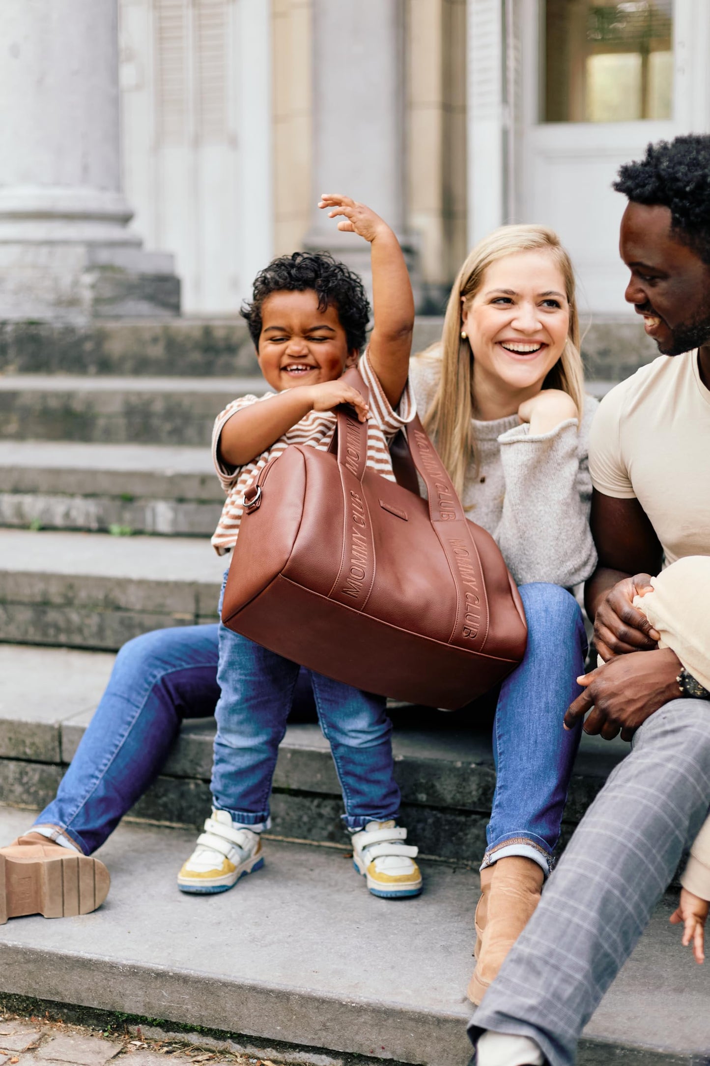 Childhome Mommy Club Signature beebitarvete kott 22L, punakaspruun