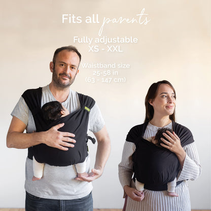 Boba Bliss eelseotud kandelina vastsündinust väikelapseni (3,2–16 kg), Black Bliss