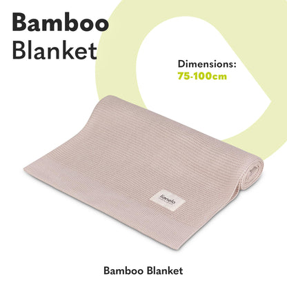 Lionelo bambusest beebitekk 100×75 cm, 100% puuvill, antibakteriaalne ja hüpoallergeenne, beež