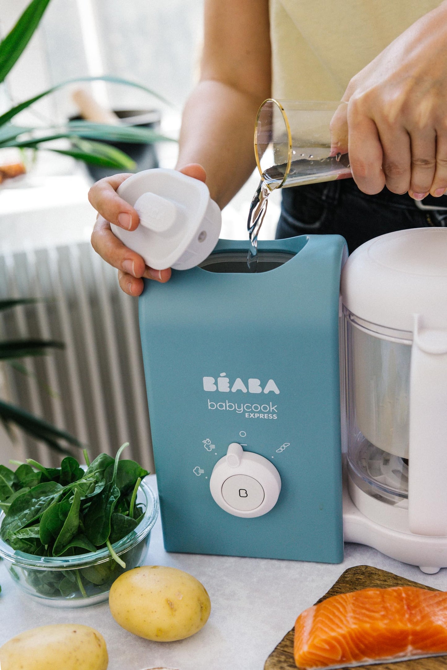 Béaba Babycook Express 4-ühes beebitoidu valmistaja, Baltikblau, 1250 ml