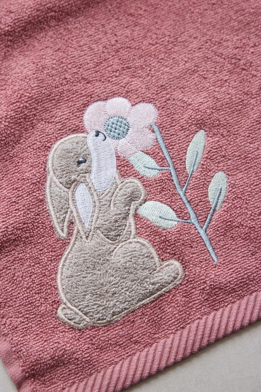 Sterntaler lasten käsipyyhe Hase Hanni 2 kpl, 50 x 30 cm, helmenvaaleanpunainen