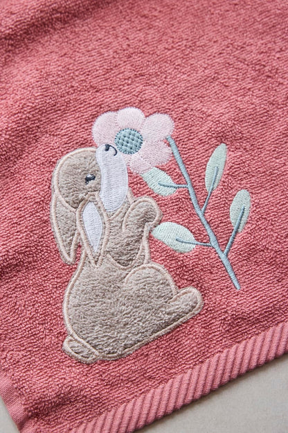 Sterntaler lasten käsipyyhe Hase Hanni 2 kpl, 50 x 30 cm, helmenvaaleanpunainen