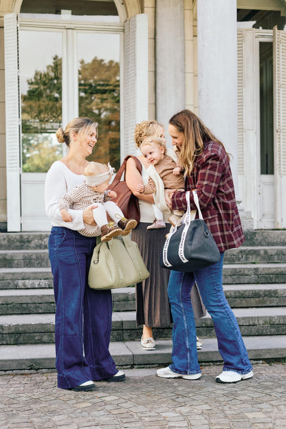 Childhome Mommy Club vegan-nahast mähkmekott, roheline