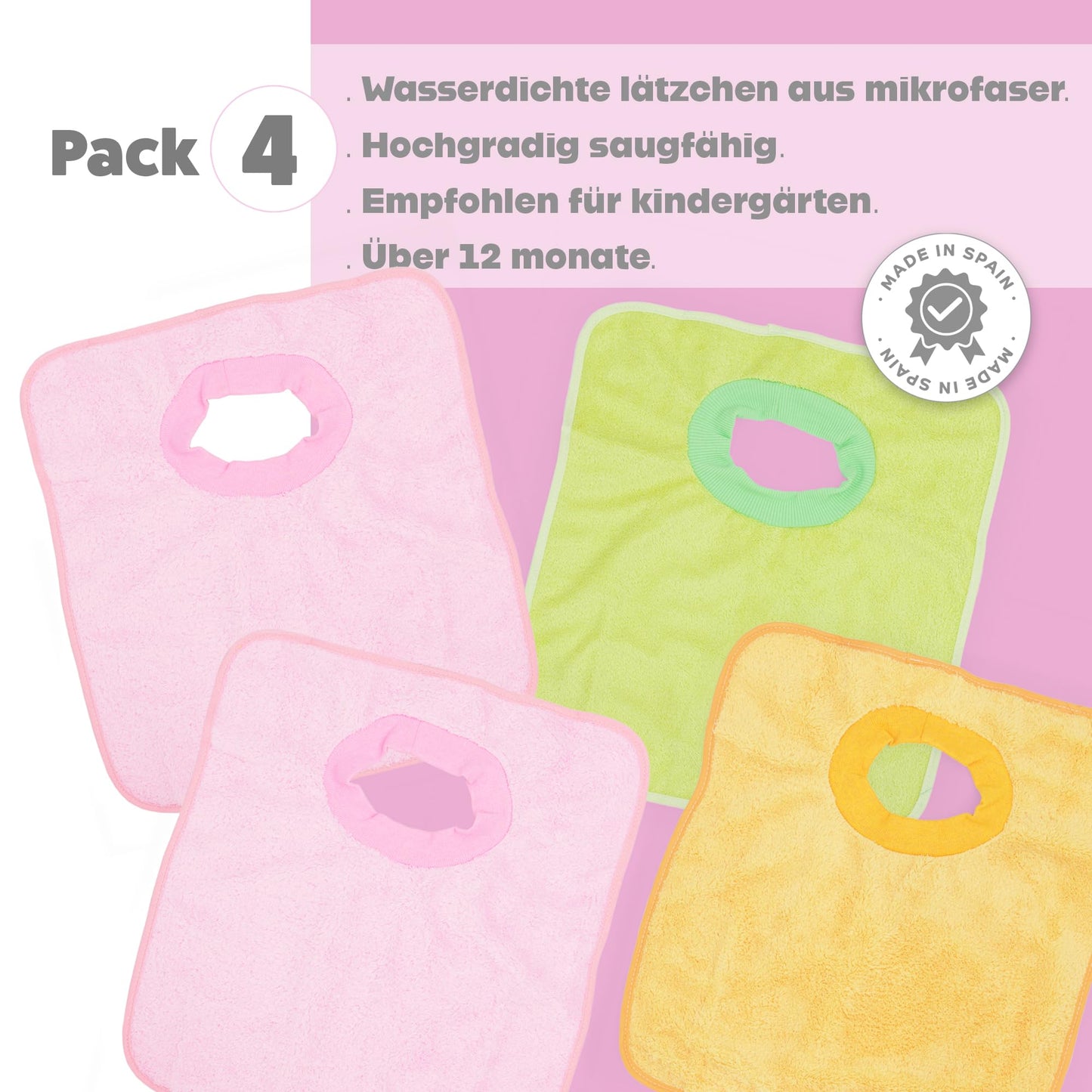 Ti TIN veekindlad froteest beebipõlled 4 tk, 33 x 36 cm, sinine, 6-18 kuud