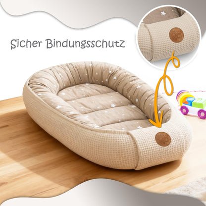 Totsy Baby beebipesa Baby Nest Pod, 90 × 50 cm – Deer Brown