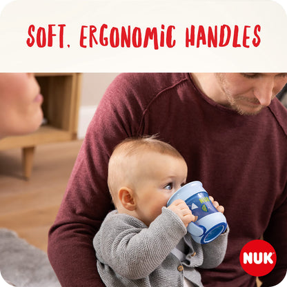 NUK Mini Magic Cup 360° joogitops, 160 ml, 6+ kuud, sinine lepatriinuga
