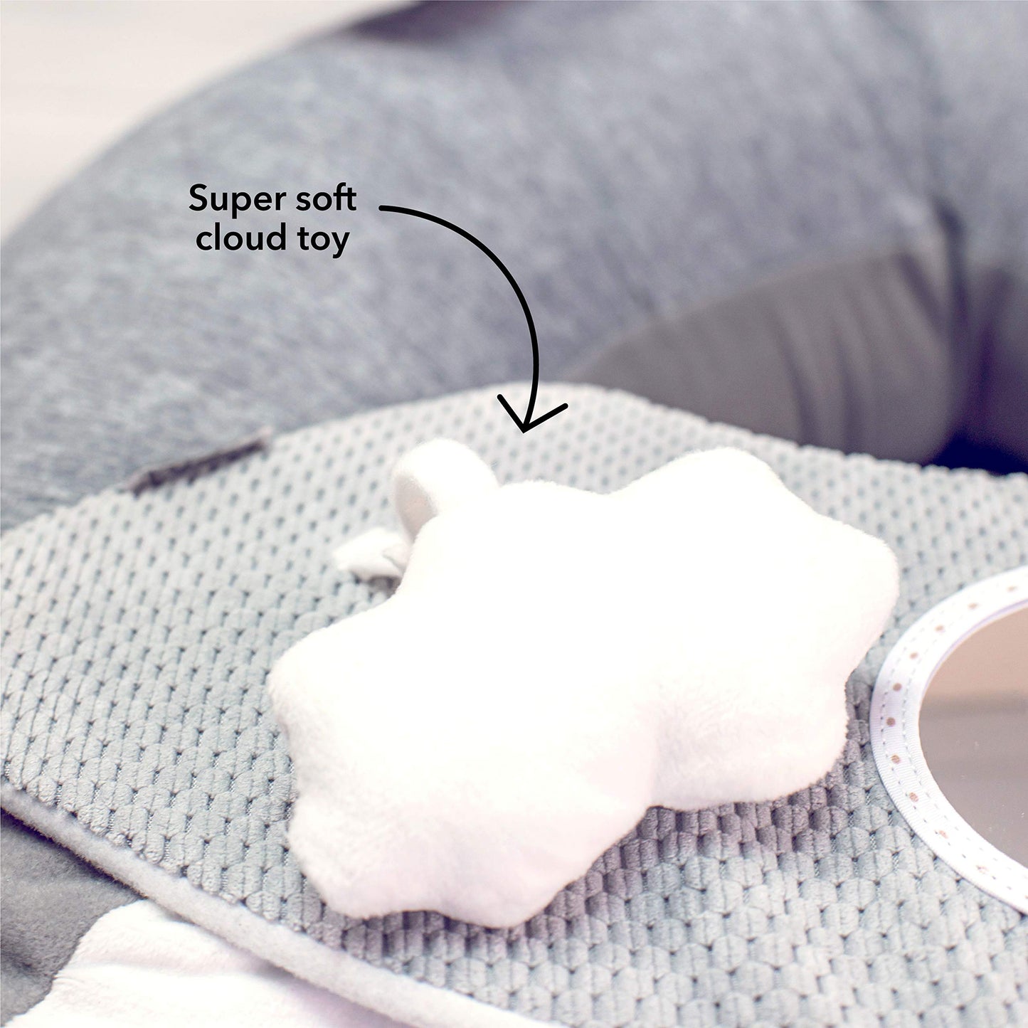 Nuby Penguin Sit-Me-Up täispuhutav iste mängualusega, 6+ kuud
