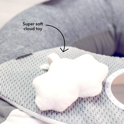 Nuby Penguin Sit-Me-Up täispuhutav iste mängualusega, 6+ kuud