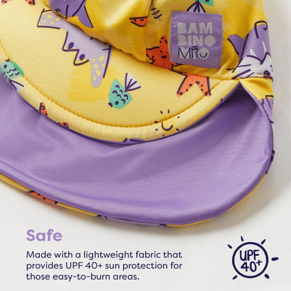 Bambino Mio kahepoolne ujumismüts beebile ja väikelapsele UPF 40+, Tropical, 1–3 a