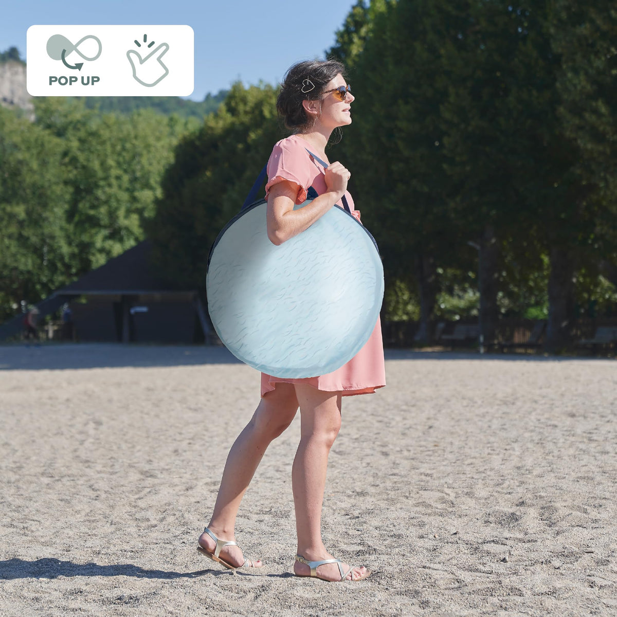 Babymoov rannatelk Blue Waves, UPF 50+, Pop-Up, UV-kaitse