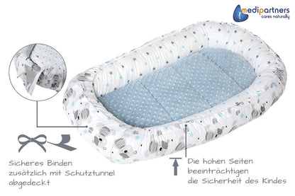 Medi Partners beebipesa Babynest Teddybär, 100 x 60 x 15 cm, vastsündinule