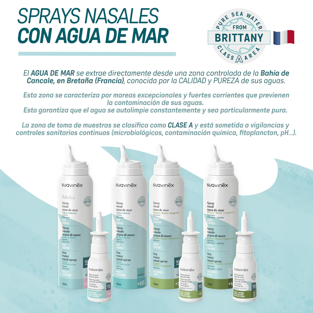SUAVINEX ninasprei mereveega, 30 ml (vastsündinutele)