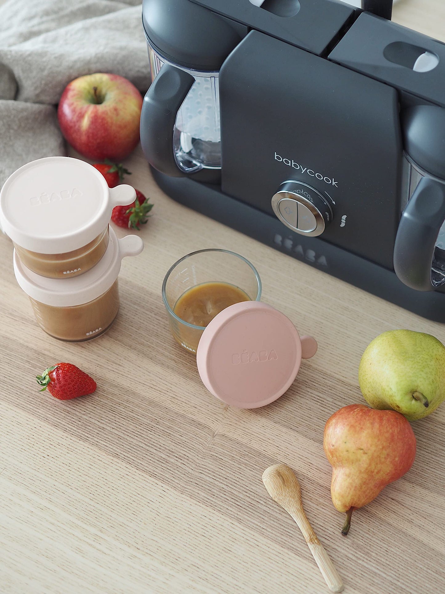 Béaba Babycook Duo 4-ühes blender-auruti – 2200 ml, tumehall