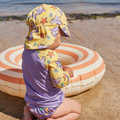Bambino Mio kahepoolne ujumismüts beebile ja väikelapsele UPF 40+, Tropical, 1–3 a