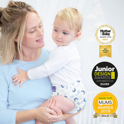 Bambino Mio miosolo Classic korduvkasutatav mähe, One Size, helesinine