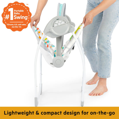 Bright Starts Playful Paradise kaasaskantav beebikiik muusika ja 6 kiirusega