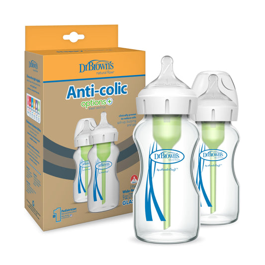 Dr. Brown’s Options+ koolikutevastased lutipudelid, 2 tk, 270 ml, klaas